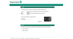 Desktop Screenshot of minkonto.ekspresbank.dk