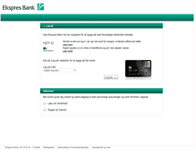 Tablet Screenshot of minkonto.ekspresbank.dk
