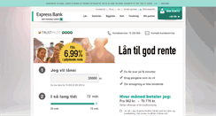 Desktop Screenshot of ekspresbank.dk